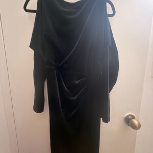 Ralph Lauren One Shoulder Black Dress